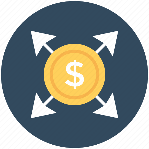 Arrows, business expansion, business growth, dollar, investment icon - Download on Iconfinder