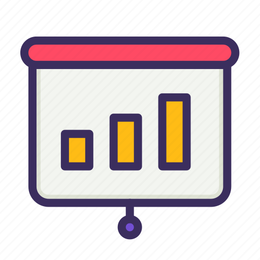 Meeting, presentation, bar, chart icon - Download on Iconfinder