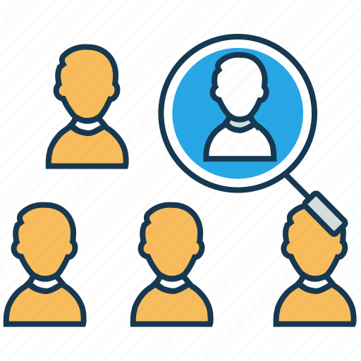 Audience analysis, customer acquisition, marketing, search employee icon - Download on Iconfinder