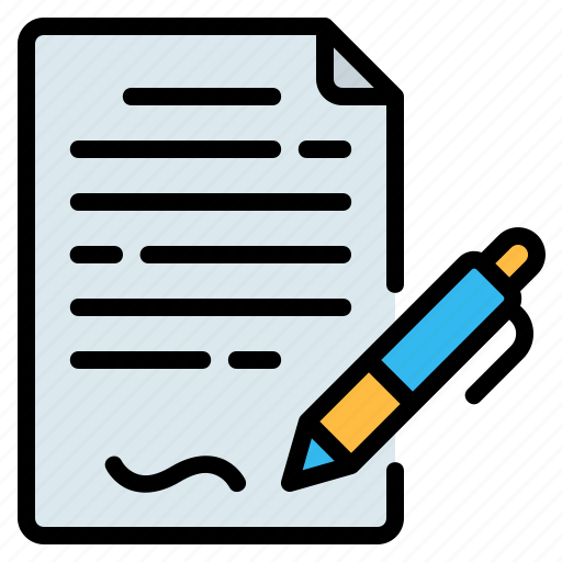 Agreement, business, contract, document, finance, pen, signature icon - Download on Iconfinder
