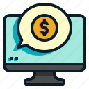 business, computer, dollar, money, monitor, online, screen