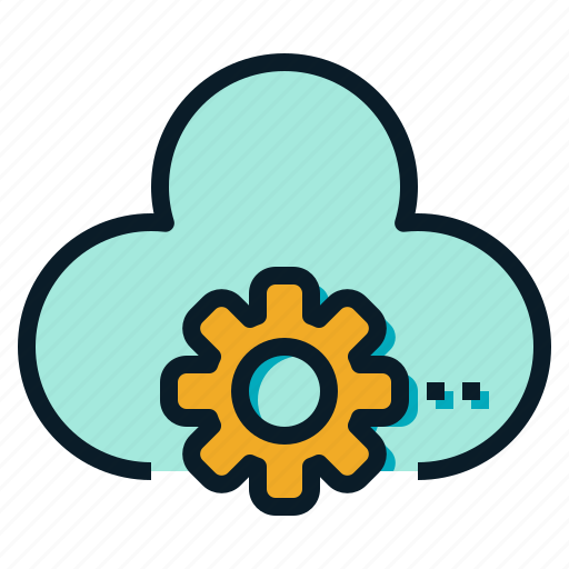 Cloud, cog, gear, mechanic, setting icon - Download on Iconfinder