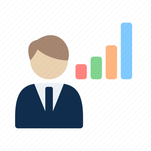 Analyst, business, chart, graph, presentation icon icon - Download on Iconfinder