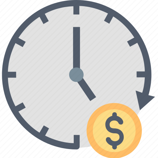 Money, time, business, clock, finance, office, profit icon - Download on Iconfinder