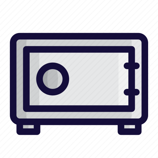 Bussiness, color, finance, lineal, safebox, safety, security icon - Download on Iconfinder