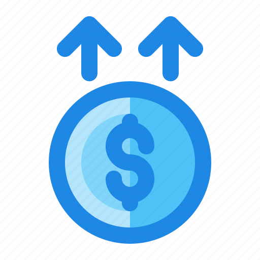 Currency, dollar, increase, money, up, value icon - Download on Iconfinder