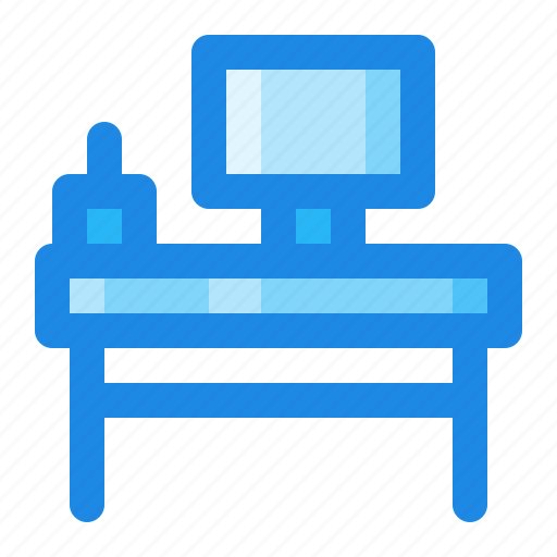 Desk, office, station, table, working icon - Download on Iconfinder