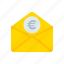 envelope, euro, give, letter, mail, business, finance 