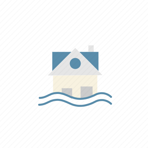 Business, disaster, flood, home, house, insurance, wates icon - Download on Iconfinder