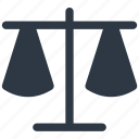 justice, law, scale, scales icon
