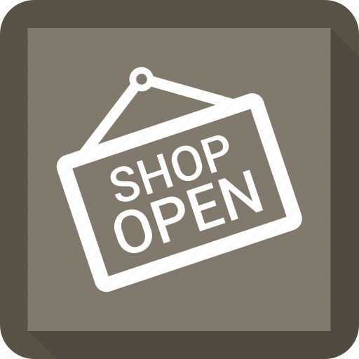Open shop, open sign icon - Download on Iconfinder