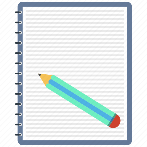 Draw, edit, note, notepad, page, pencil, text icon - Download on Iconfinder