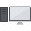 computer, desktop, monitor, server