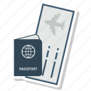 boarding, pass, passport, travel