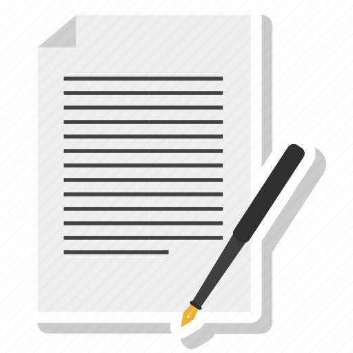 Contract, paper, pen, sign icon - Download on Iconfinder