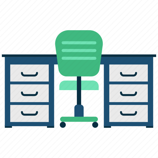 Chair, desk, office, table icon - Download on Iconfinder