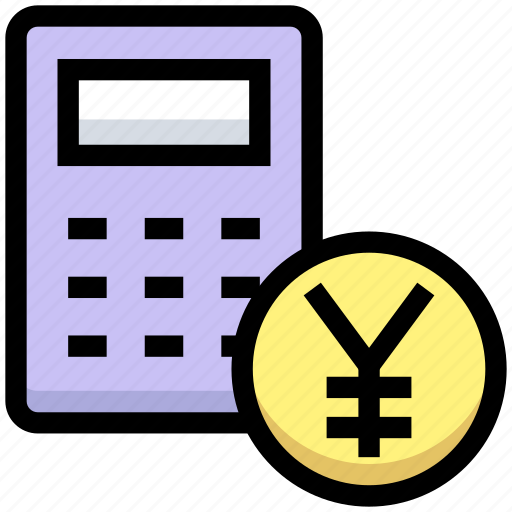 Budget, business, calculator, coin, financial, money, yen icon - Download on Iconfinder