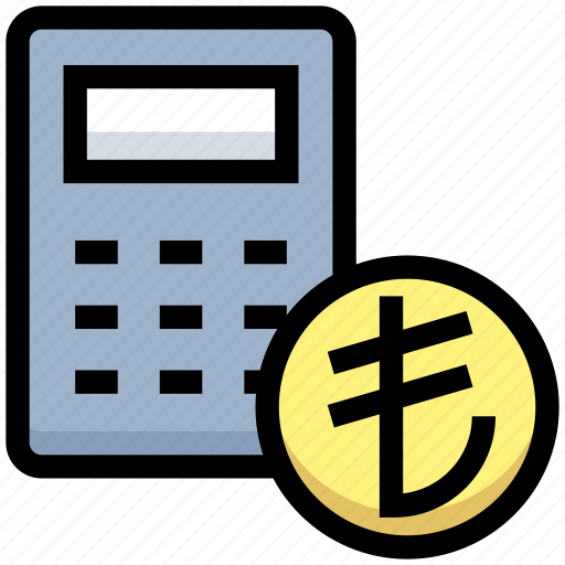 Budget, business, calculator, coin, financial, lira, money icon - Download on Iconfinder