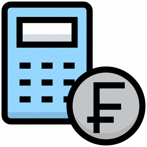 Budget, business, calculator, coin, financial, franc, money icon - Download on Iconfinder