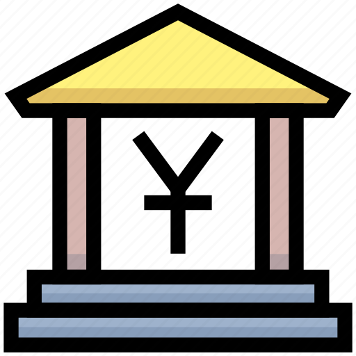 Bank, building, business, courthouse, financial, government, yuan icon - Download on Iconfinder