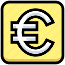 business, currency, euro, financial, money, sign