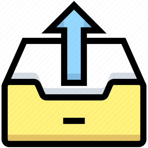 Archive, arrow, business, financial, up, upload icon - Download on Iconfinder
