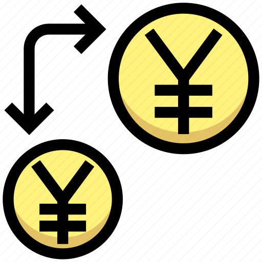 Business, coins, currency, financial, money, share, yen icon - Download on Iconfinder