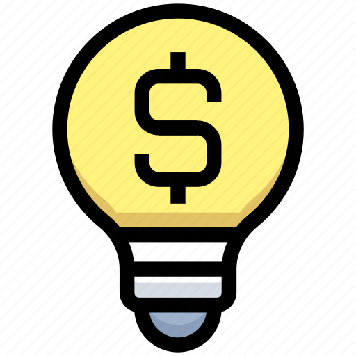 Bulb, business, creativity, dollar, financial, idea, light icon - Download on Iconfinder