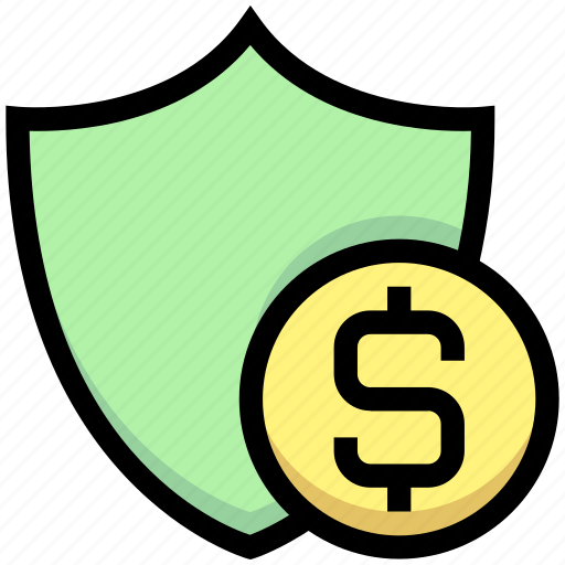 Business, dollar, financial, insurance, protection, security, shield icon - Download on Iconfinder