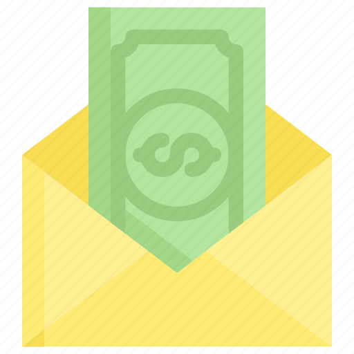 Business and finance, commerce and shopping, dollar, envelope, money, payment, salary icon - Download on Iconfinder