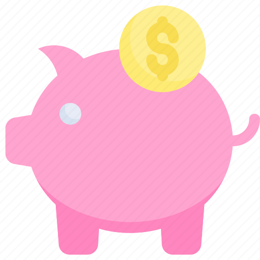 Coin, commerce and shopping, funds, money, piggy bank, save, savings icon - Download on Iconfinder