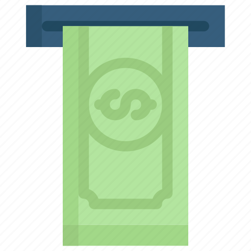 Atm, bill, business and finance, commerce and shopping, money, withdraw, withdrawal icon - Download on Iconfinder