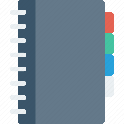 Book, contacts, documents, folder, label, phone icon icon - Download on Iconfinder