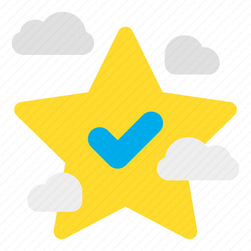Check, cloud, mark, sky, star icon - Download on Iconfinder