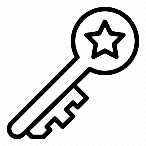 Key, lock, open, star, unlock icon - Download on Iconfinder
