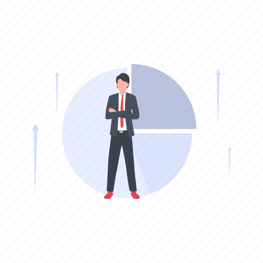 Businessman, work, growth, chart, business icon - Download on Iconfinder