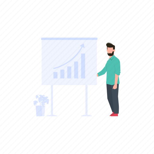 Presentation, board, person, business, goal icon - Download on Iconfinder