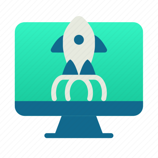 Desktop, launch, startup, rocket icon - Download on Iconfinder