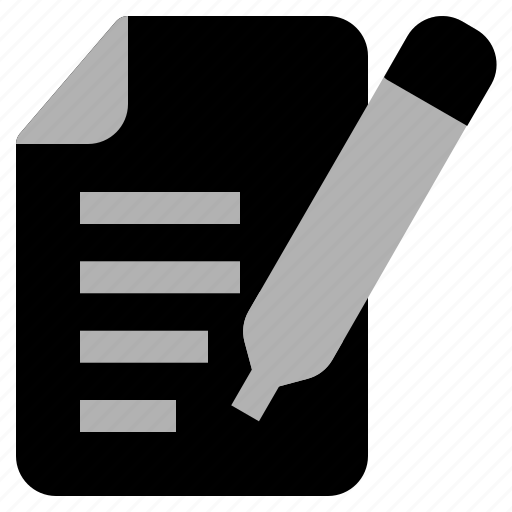 Contract, document, business, agreement, pencil icon - Download on Iconfinder