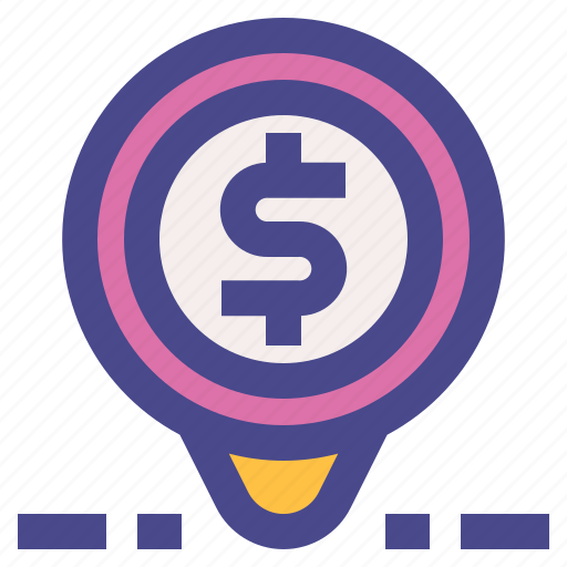 Location, money, finance, investment, budget icon - Download on Iconfinder