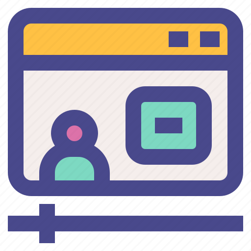 Webinar, video, teaching, seminar, learning icon - Download on Iconfinder