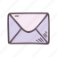 snail mail, envelope, letter, send 