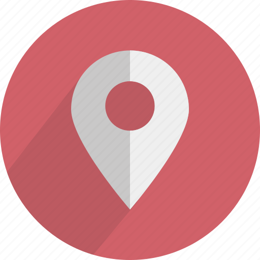 Arrow, location, map, marker, pointer, red icon - Download on Iconfinder