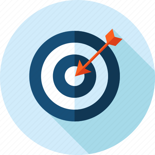 Business, long shadow, marketing, strategy, target icon - Download on Iconfinder