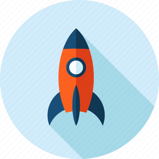 Business, development, launch, long shadow, rocket, startup icon - Download on Iconfinder