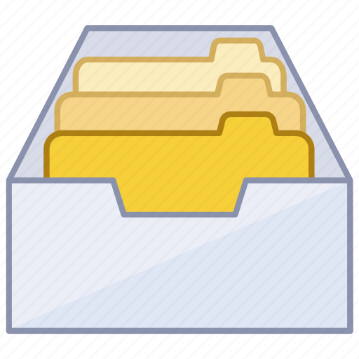 Cabinet, drawer, files, filing, folders, information, user icon - Download on Iconfinder