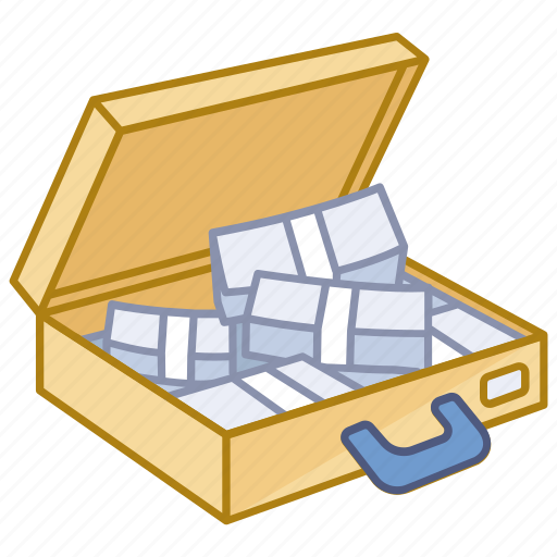 Cash, currency, money, savings, suitcase, winnings icon - Download on Iconfinder