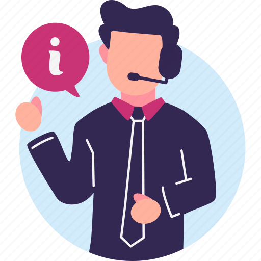 Answer, business, businessman, call, consultant, explanation, service icon - Download on Iconfinder