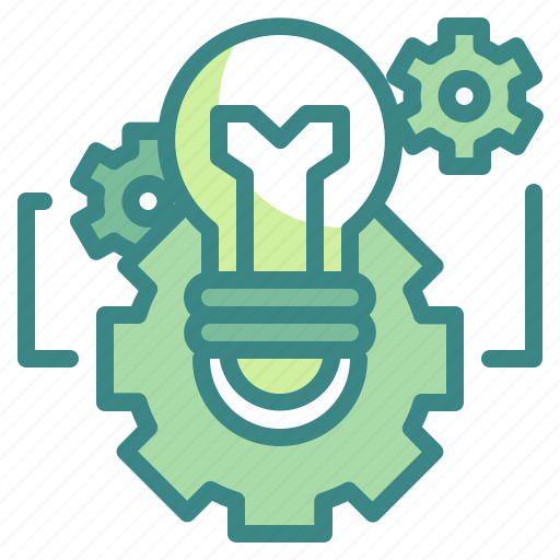 Bulb, business, cogwheel, development, idea, innovation, technology icon - Download on Iconfinder