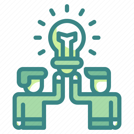 Bulb, business, idea, man, partner, team, teamwork icon - Download on Iconfinder